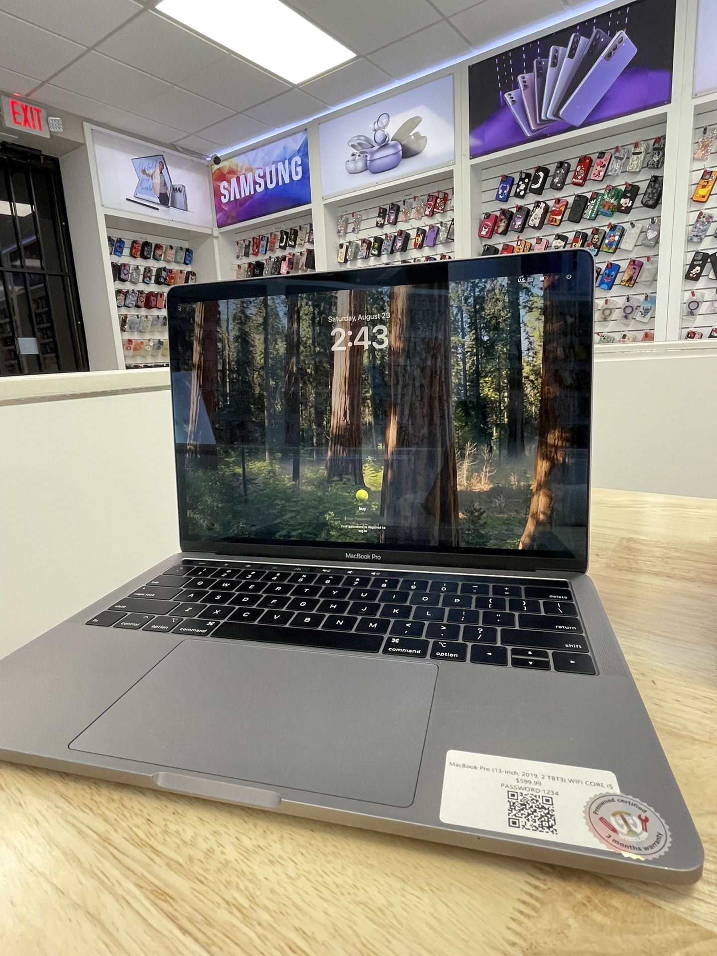 MacBook Pro 13 Inch 2019 2tb WiFi Core I5