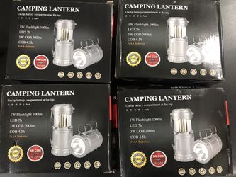 4 sets 8 total - camping lantern LED Flashlight