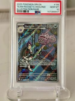 Team Rocket’s Weezing Illustration Rare #199 PSA 10 Pokemon TCG