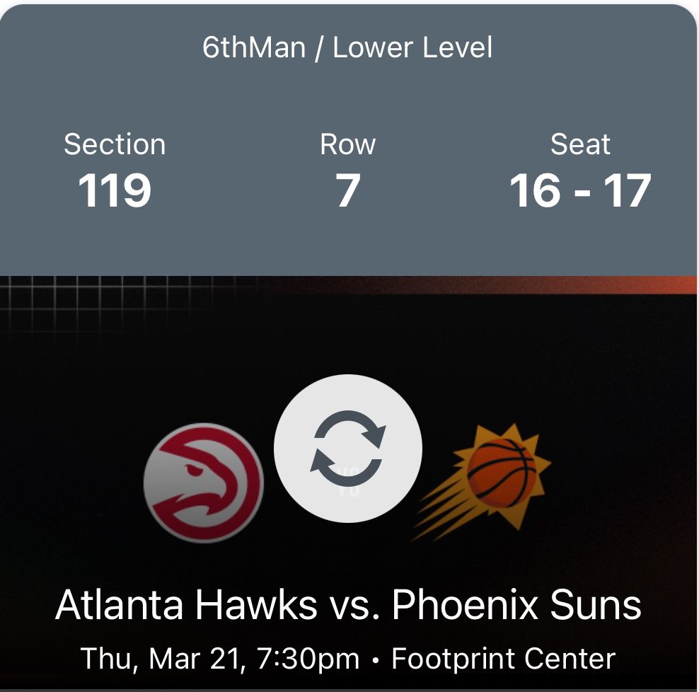 Hawks Vs Suns, Thursday March 20th