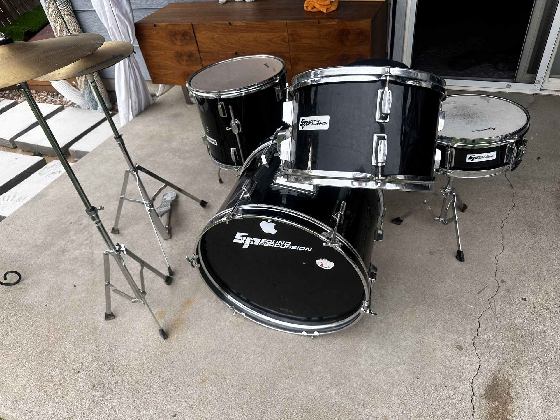 7 Piece sound percussion Drum Set