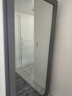 Gray mirror it’s about 7 foot long