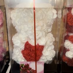Valentines Day Rose Bear