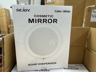 Sejoy Cosmetic Mirror with Soap Dispenser