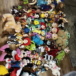 HUGE Selection Of Disney Plush Princess Character Stuffed Animal Toy Collectibles 