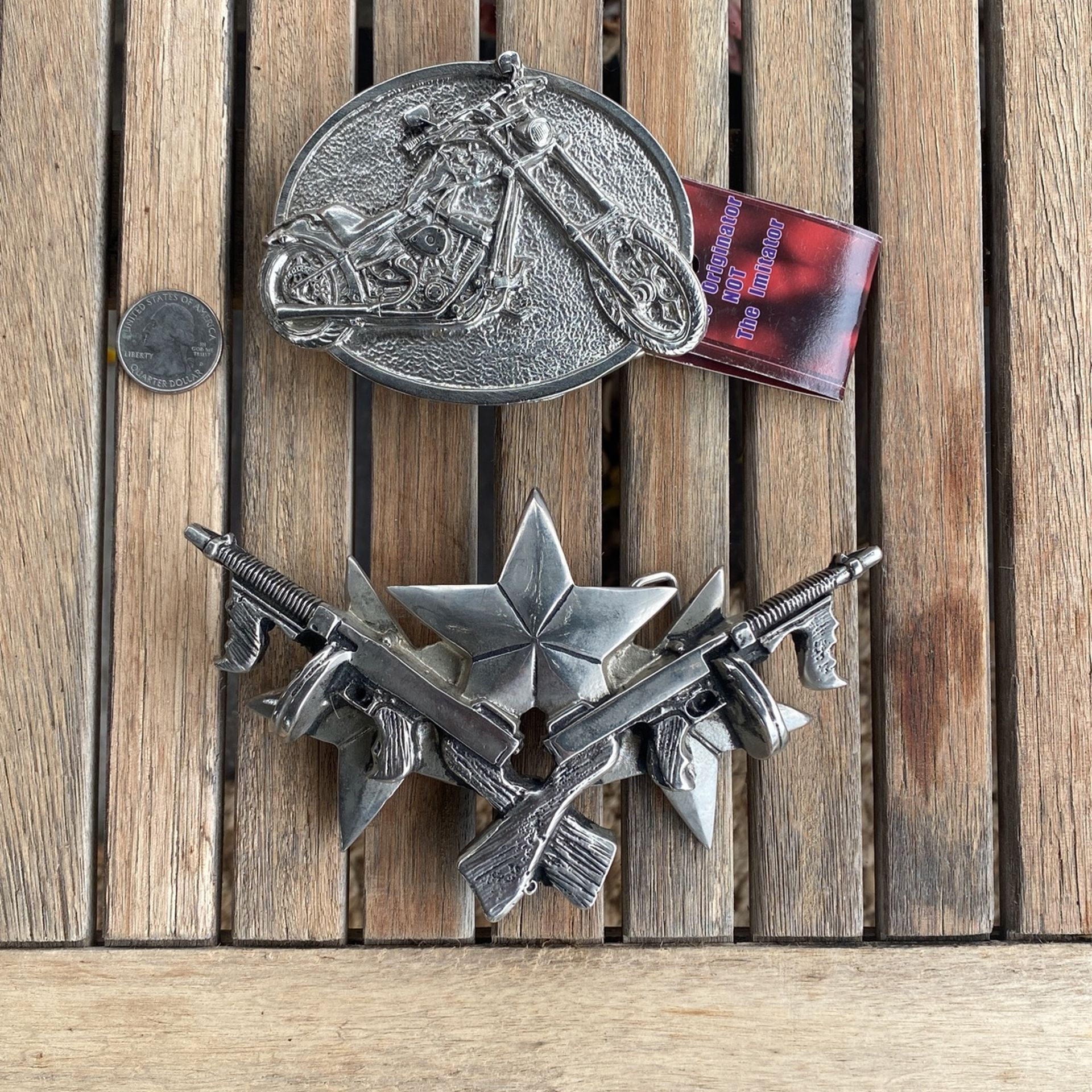 Silver Star Belt Buckle