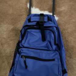 New Blue Backpack/ Roll Carry On