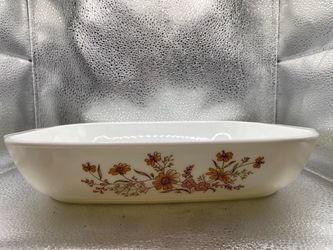 Vintage Rare Country Autumn Woodland Pyrex Oblong Casserole England JAJ Roaster