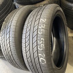 235/55r20 Nice Pair Of Tires Available - Call 951 397 8557