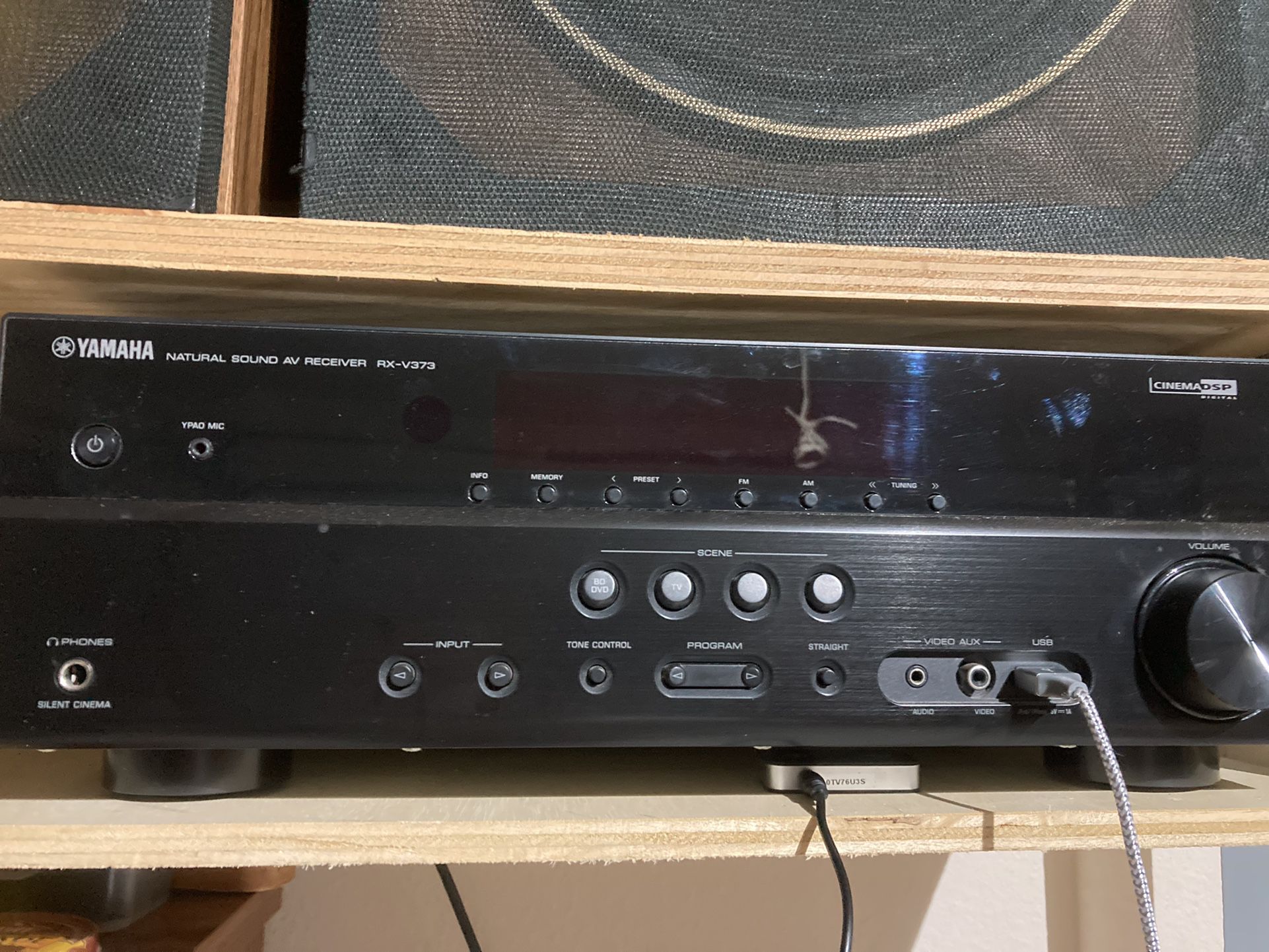 Yamaha Receiver and Vintage Pioneer Speakers 