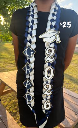 Navy & Cream lei