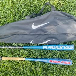 Baseball Bats And Bag