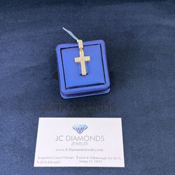 Cross 14k Gold Diamonds Real 