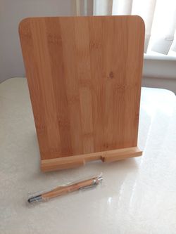Bamboo tablet holder tastely simple