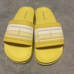 Tommy Hilfiger Brand New Yellow Slides 