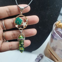 🔥Huge Sale Handmade Beautiful dyed quarts aqua Necklace