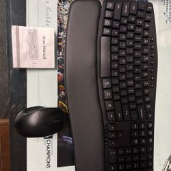 BRAND NEW ERGONOMIC WIRELESS KEYBOARD AND MOUSE
