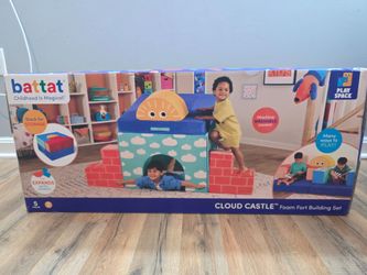 Battat Cloud Castle Foam Fort Building Set - 5 Piece Play Couch / Blocks
