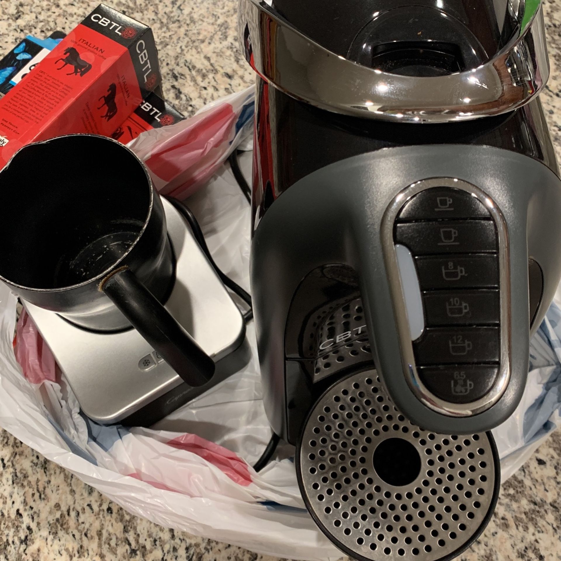 Sensio CBTL Caffitaly Coffee Maker Pod Coffee Bean & Tea Leaf Model 10134