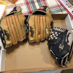Baseball Gloves, Tball, Left Handed Gloves, 