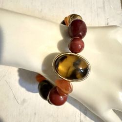 Leopard Beaded Stretchy Bracelet 