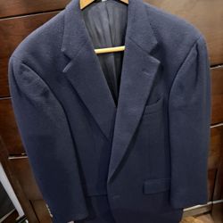 Men’s Cashmere Navy Blue Sport Jacket 42/44R