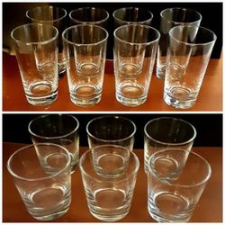 REDUCED 2 Sets Of Crate & Barrel Glasses For Sale!! 