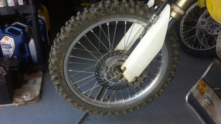 06 rmz 450 complete wheel/tire set