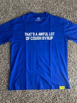 Blue cough syrup shirt men’s