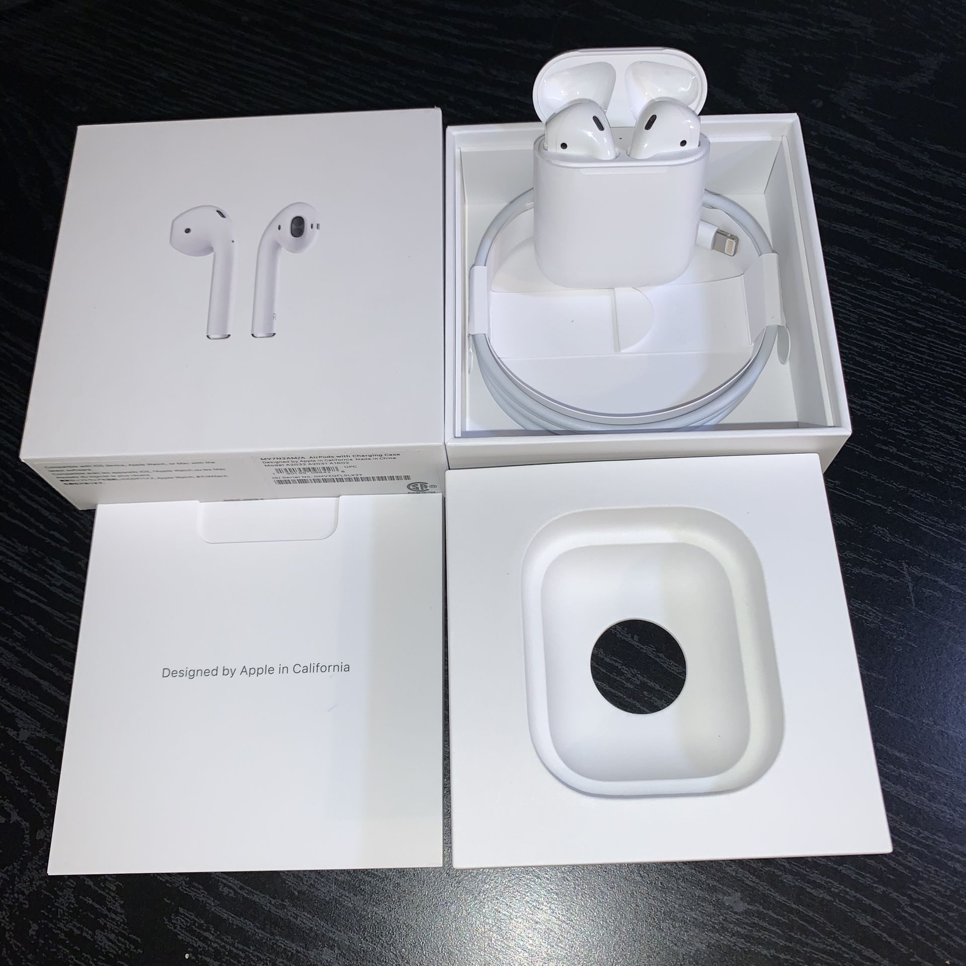 Fully functional, 100% Apple Authentic Genuine Product. Apple AirPods 2nd Generation with Charging Case (NOT Wireless Charging Case) MV7N2AM/A.