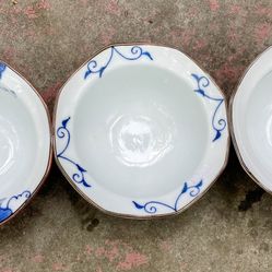Saikai Pottery Hasami Ware 52631 Picture Change Octagonal Small Pot, Set of 3, Diameter 4.7 inches (12 cm) 