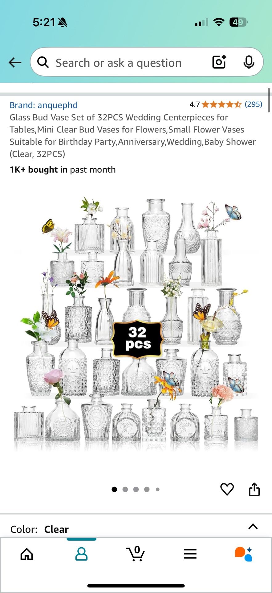 Glass Vases Small