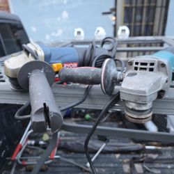 Ryobi  And  Makita  Grinder 