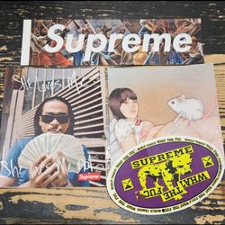 Supreme Max b Ernie Barnes Box Logo Dalmatian Mouse Girl Stickers