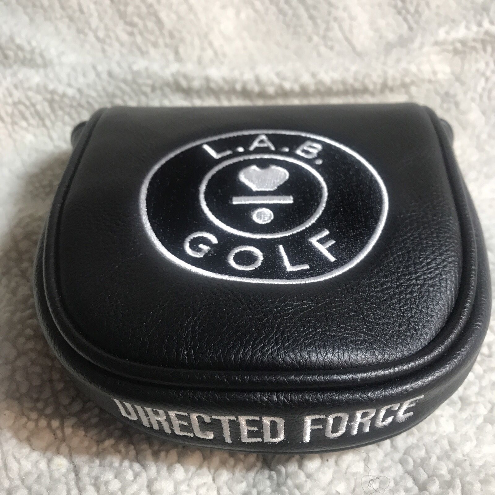 L.A.B. Golf Directed Force Mallet, Putter Head Cover, BLK. w/ Magnetic Closure