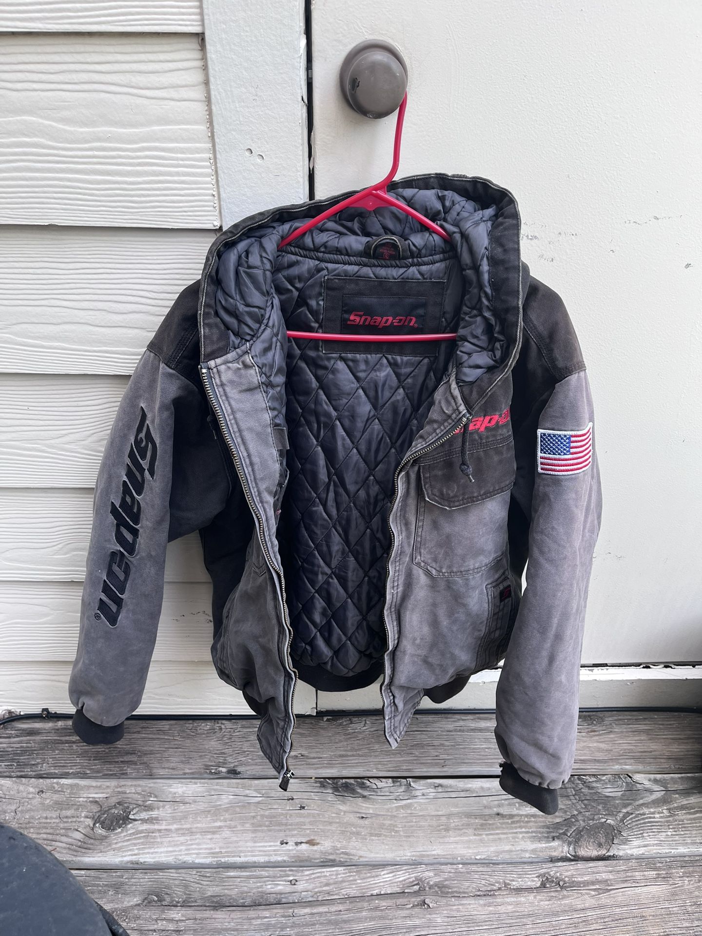 Snapon. Jacket. Hood Color Grey Size G