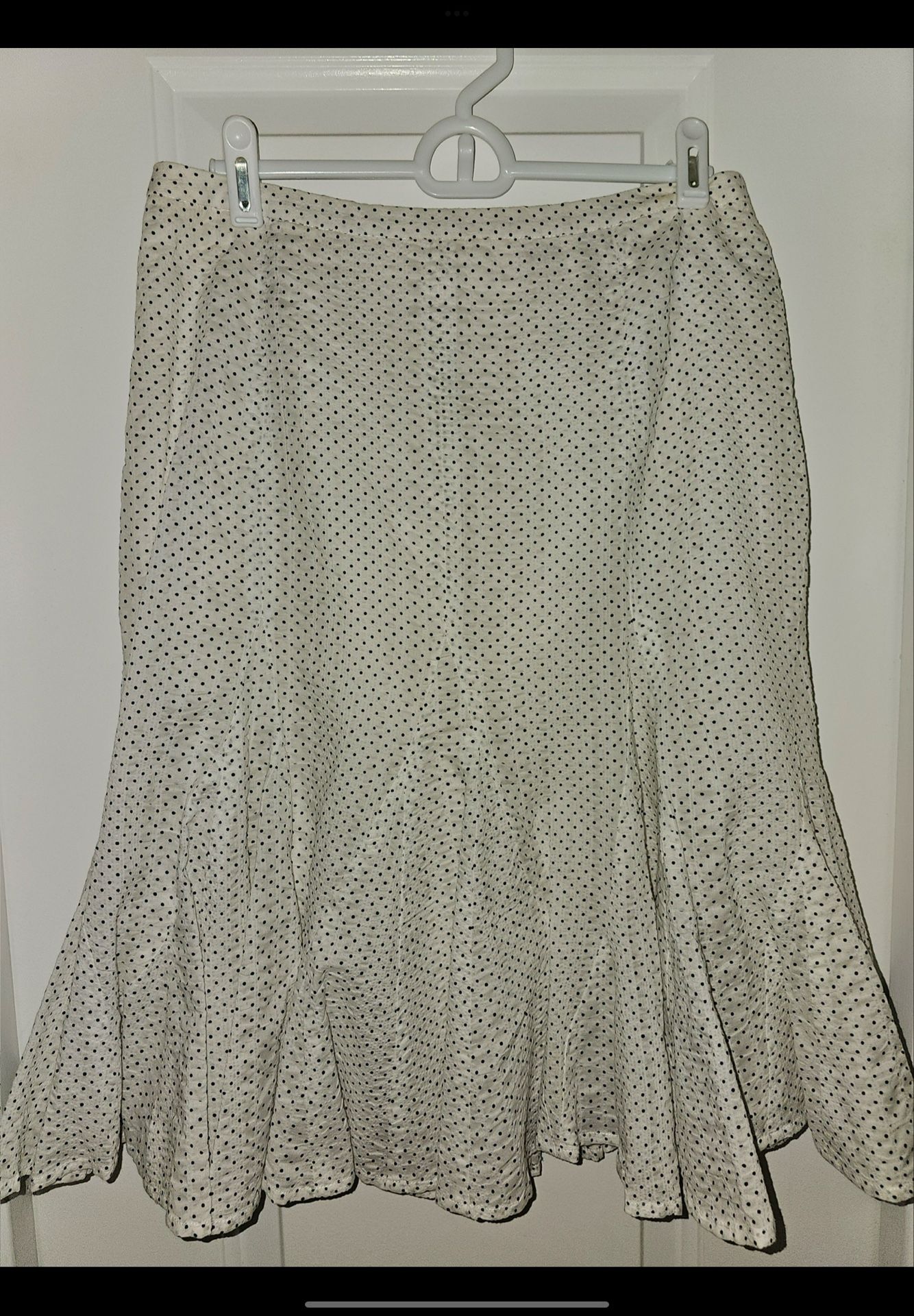 J.CREW RUFFLED POLKA DOT SKIRT- LIKE NEW