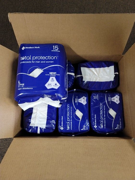 new 12 total protection underpads