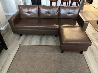 Brown Couch w/ Ottoman