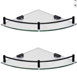 Corner Glass Shelves