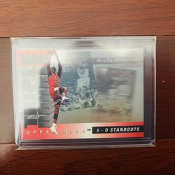 Michael Jordan 1993 Upper Deck Triple Double Insert Hologram Basketball Card!