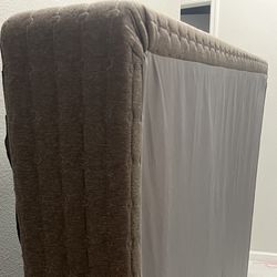 Queen Size Tommy Bahama Box Spring with Foldable Queen Bed Rail/ Bed Frame