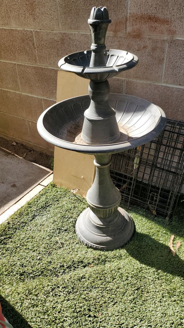 2 Tiered Fountain Bird Bath for Sale in San Francisco, CA OfferUp