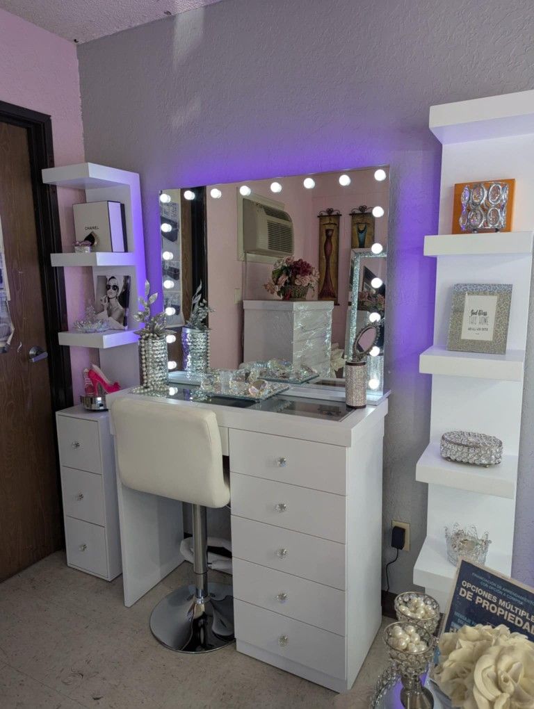 Vanity with Touch Screen Mirror