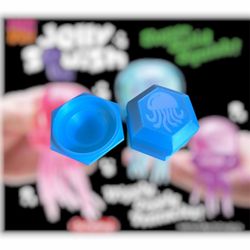 NeeDoh Jelly Squish Case (Glow in the dark blue)