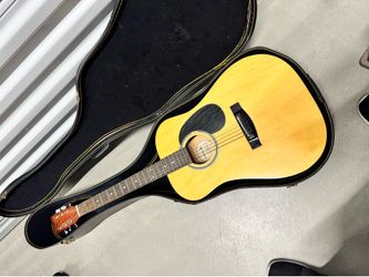 Vintage Samick C-41F Acoustic Guitar with Hard Case - $145