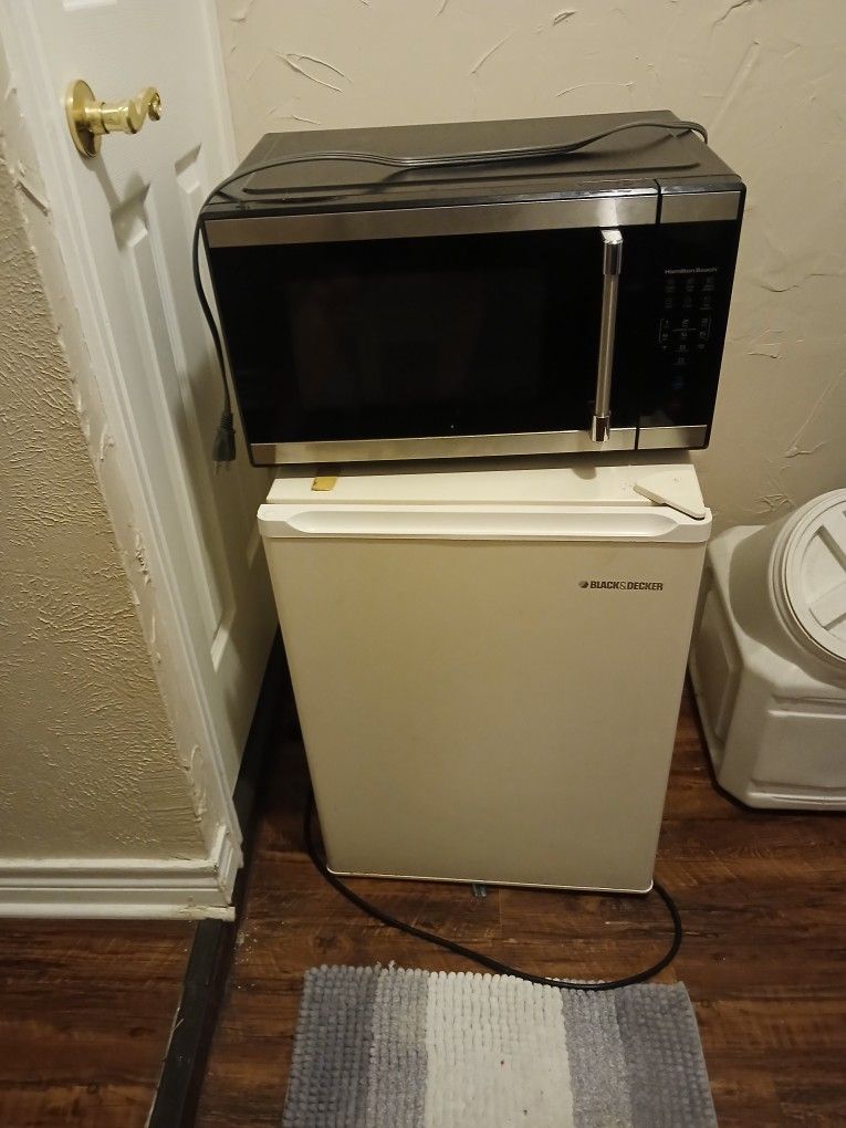 Microwave And Fridge 