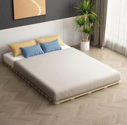 King Sized Low Profile Platform Bed Frame