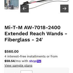 24ft Extended Fiberglass Pressure Washer Wand