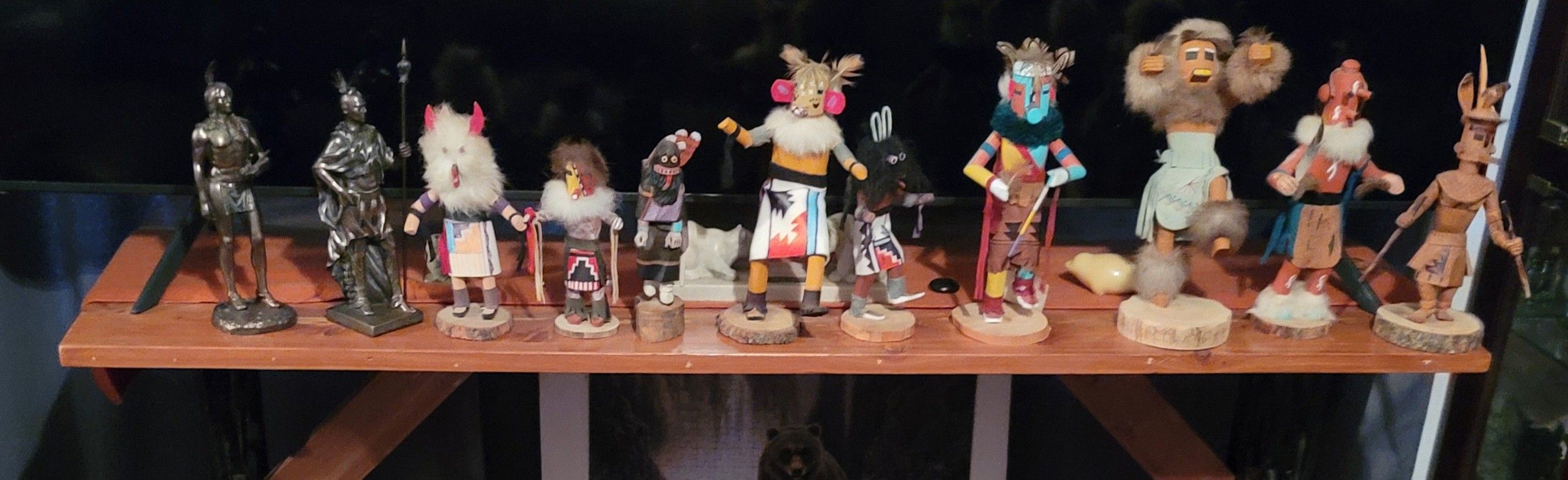 Kachina Dolls And Native Statues